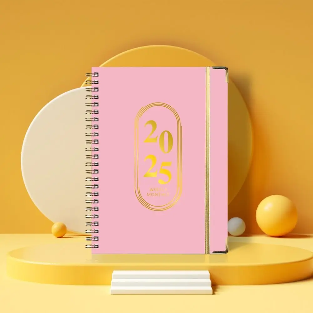 

A5 2025 Agenda Planner Notebook Soft PU Cover 71 Pages 2025 Journal Notebooks Portable Paper Business Notebook Office