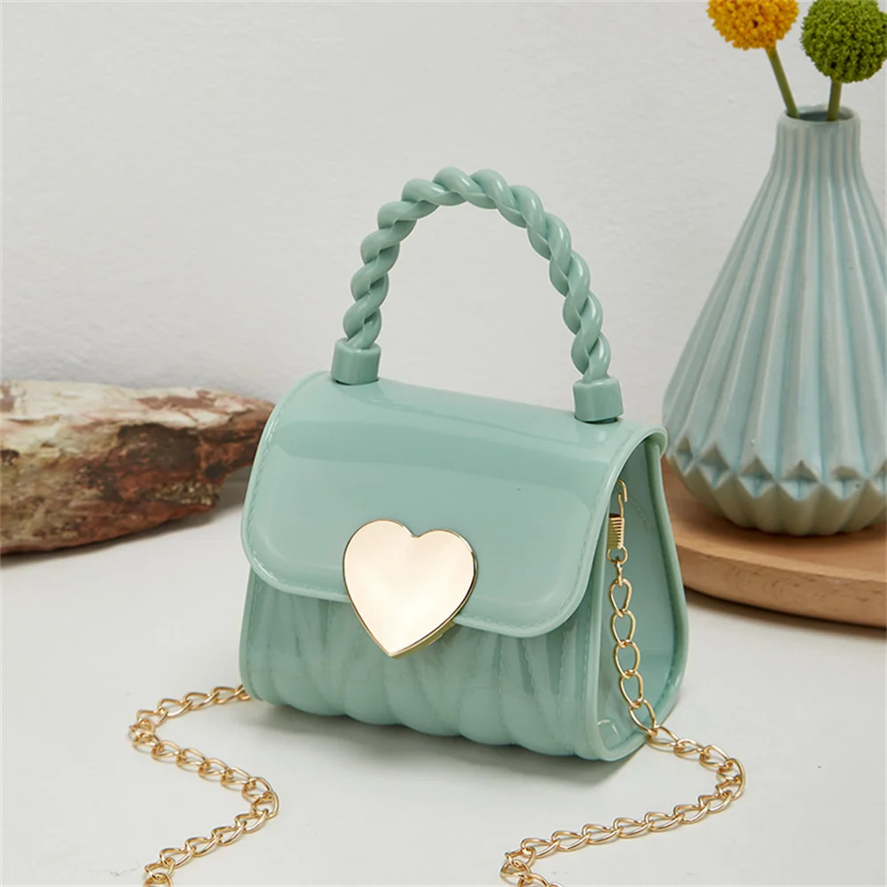 New Women Jelly Bag Single Shoulder Bag Fashion Versatile Crossbody Bag PVC Casual Handbag Cute Mini Bag