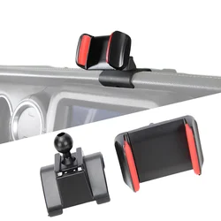 Car Mobile Phone Holder for Jeep Wrangler JL Gladiator JT 2018-2023 GPS Bracket Dashboard Phone Mount Stand Interior Accessories