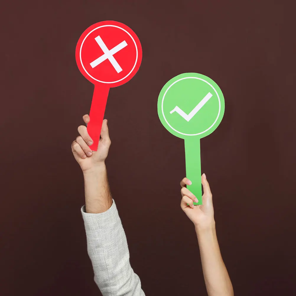 

4pcs Toy Bid Paddles Classroom Accessories Game Classroom Supplies Props Foam Voting Boards Teaching Supplies