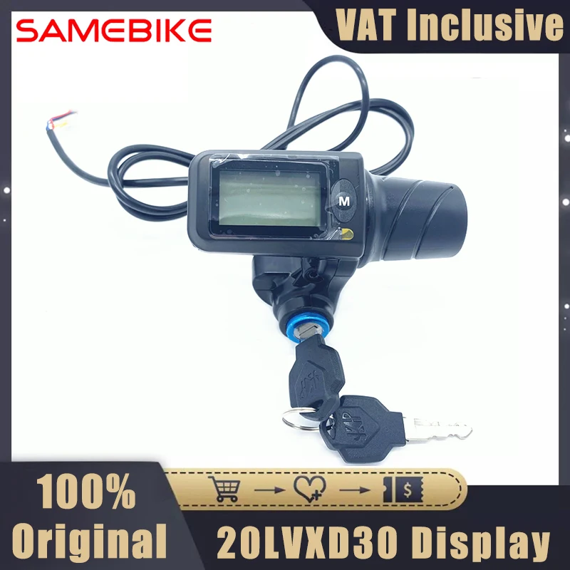 Original Display for SAMEBIKE 20lvxd30 350W Motor 7 Speed Electric Bicycle Cycling Foldable E-Bike Handbar Display Replacement