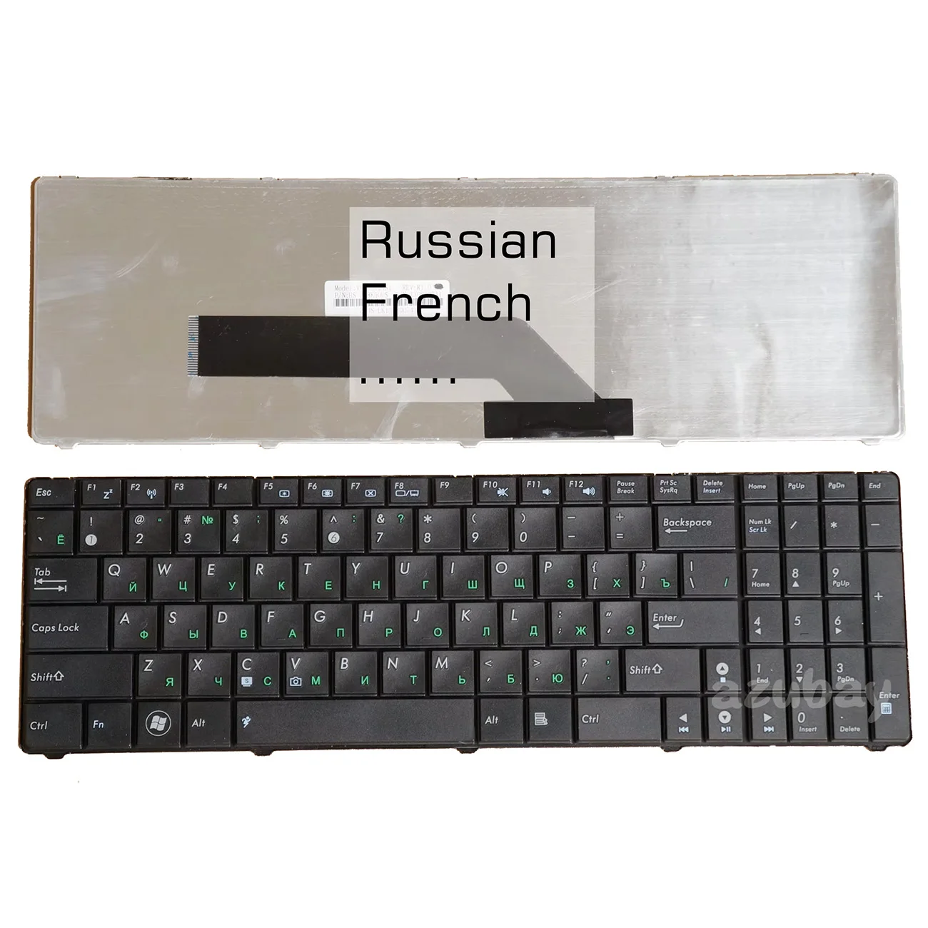 

AZERTY Французская русская клавиатура для Asus K60 K60I K60IJ K60IL K60IN K61 K61IC K62 K62F K62JR K70A K70AB K70AC K70AD K70AE K70AF K70I