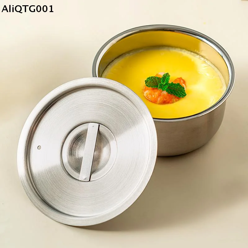 Stainless Steel Food Container with Lid Steamed Egg Ramen Ri