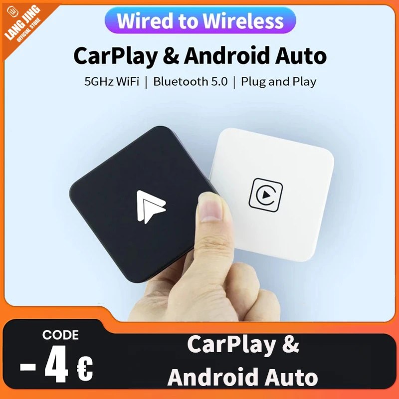 

Ekiy A1 Mini CarPlay wireless for Toyota Mazda Nissan Camry Suzuki Subaru Citroen Audi Mercedes Kia Ford Opel ios15 Spotify BT