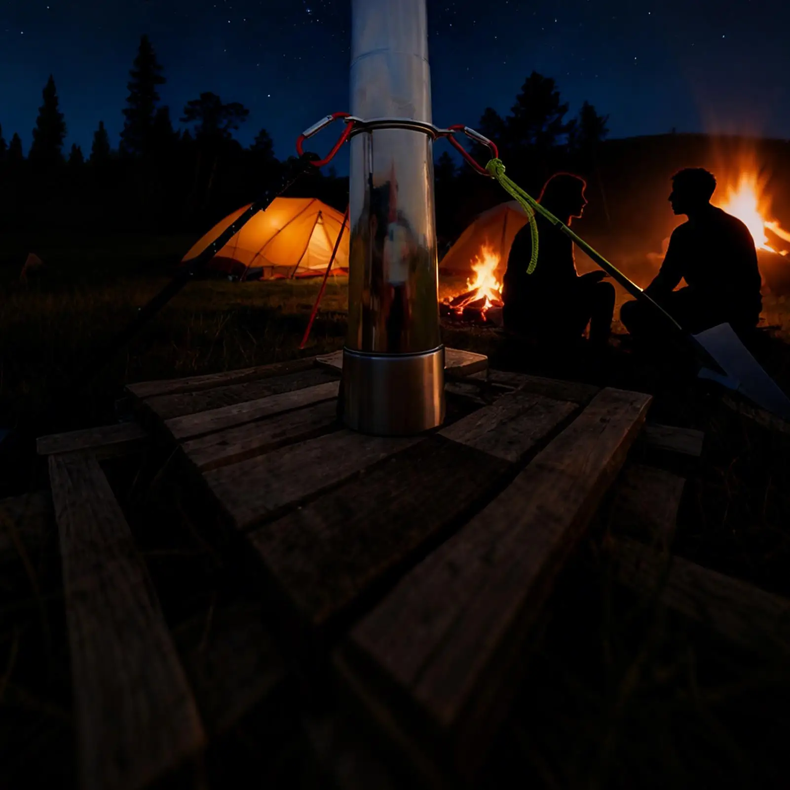 

Кольцо для дымохода из нержавеющей стали, портативное легкое уличное кольцо для дымохода, веревочное кольцо для лужайки в парке