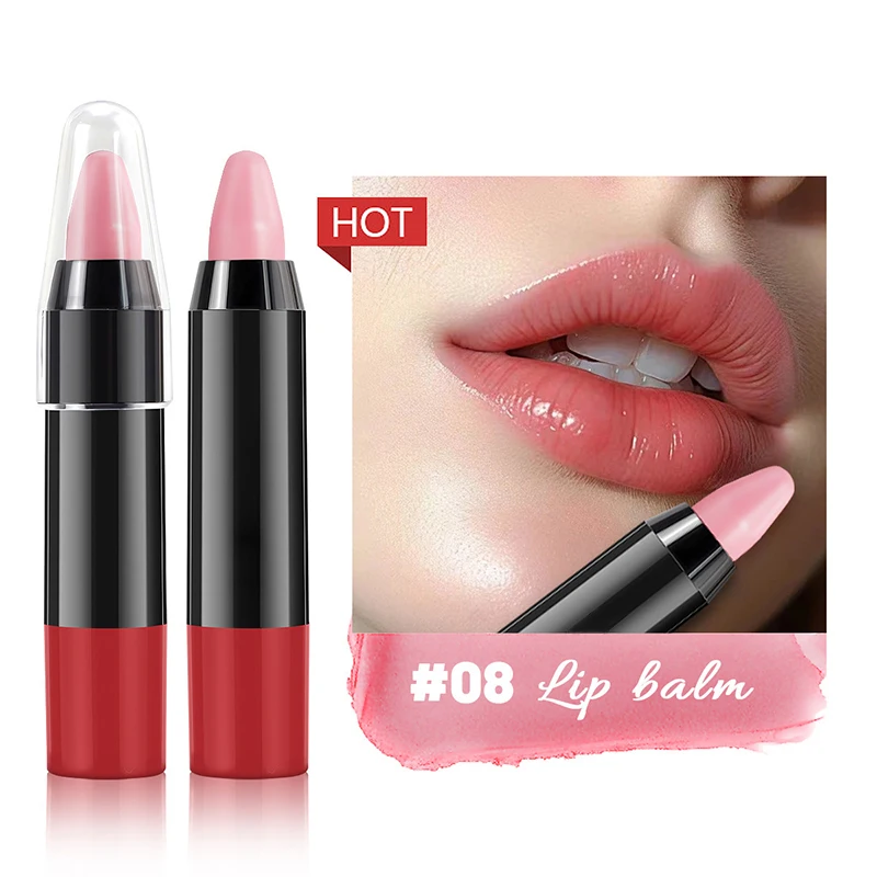 Lápiz Delineador de labios Marrón mate, contorno de labios duradero, resistente al agua, pigmentos de crayón, bálsamo labial hidratante, cosméticos