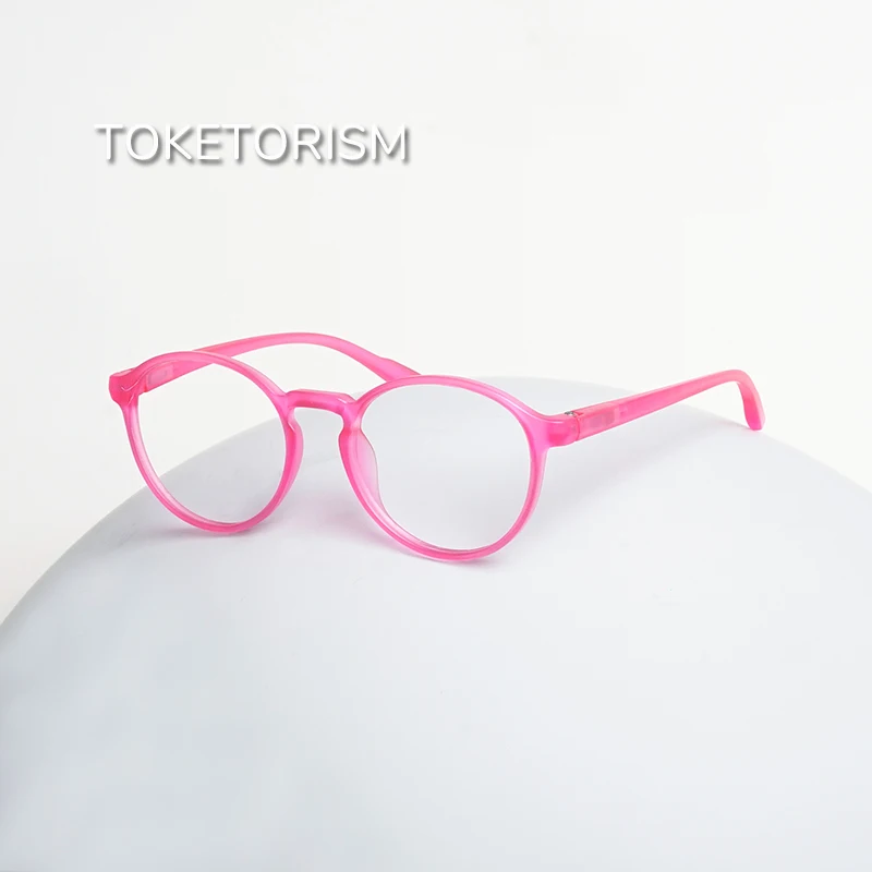 

Toketorism Children's Round Eyeglasses Frames Anti Blue Glasses For Kids Optical Glasses Frame