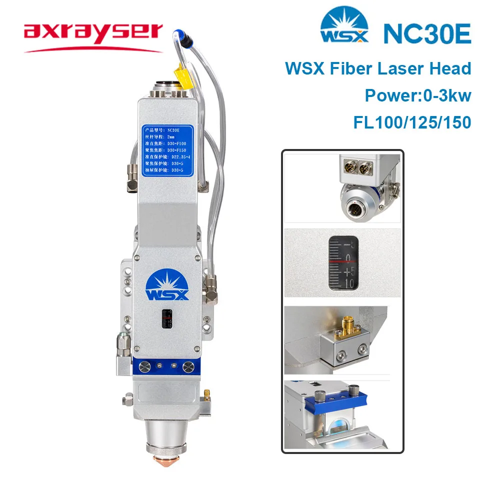 

Original WSX Auto-Focus NC30E Fiber Laser Cutting Head 0-3000W F125 F150 F190