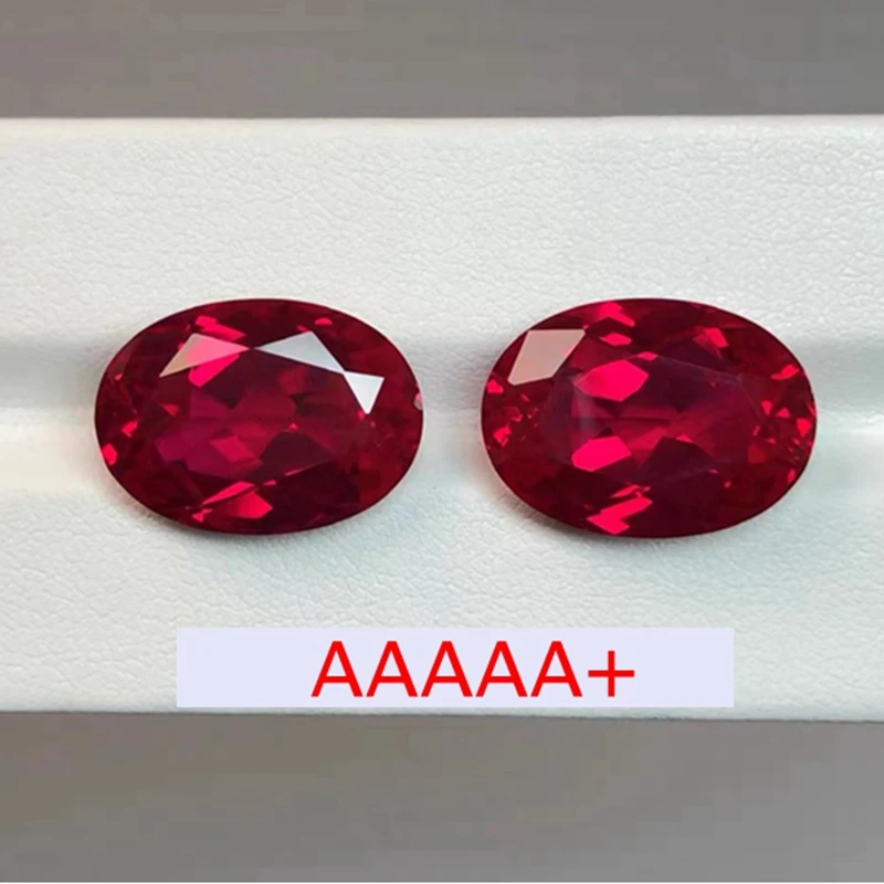 Large Cut Unheated 15.0Cts Natural Mined 10x14mm Sri-Lanka Ruby Pigeon Red Oval Cut VVS DIY Gemstone Jewelry