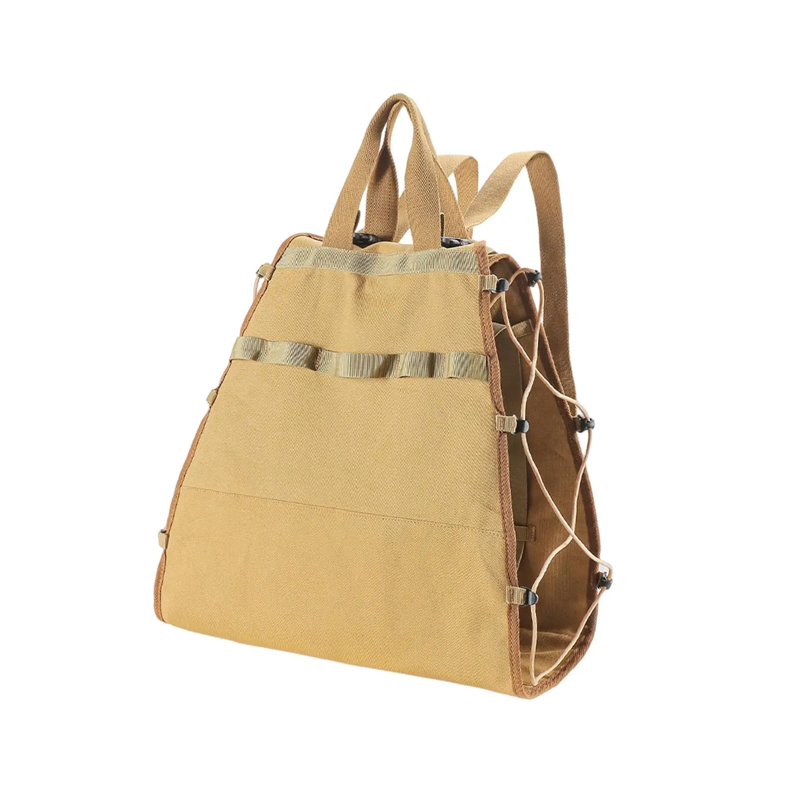 Log Storage Bag Firewood Carrier Tote Woodbag Canvas Organizer Storage Carrying