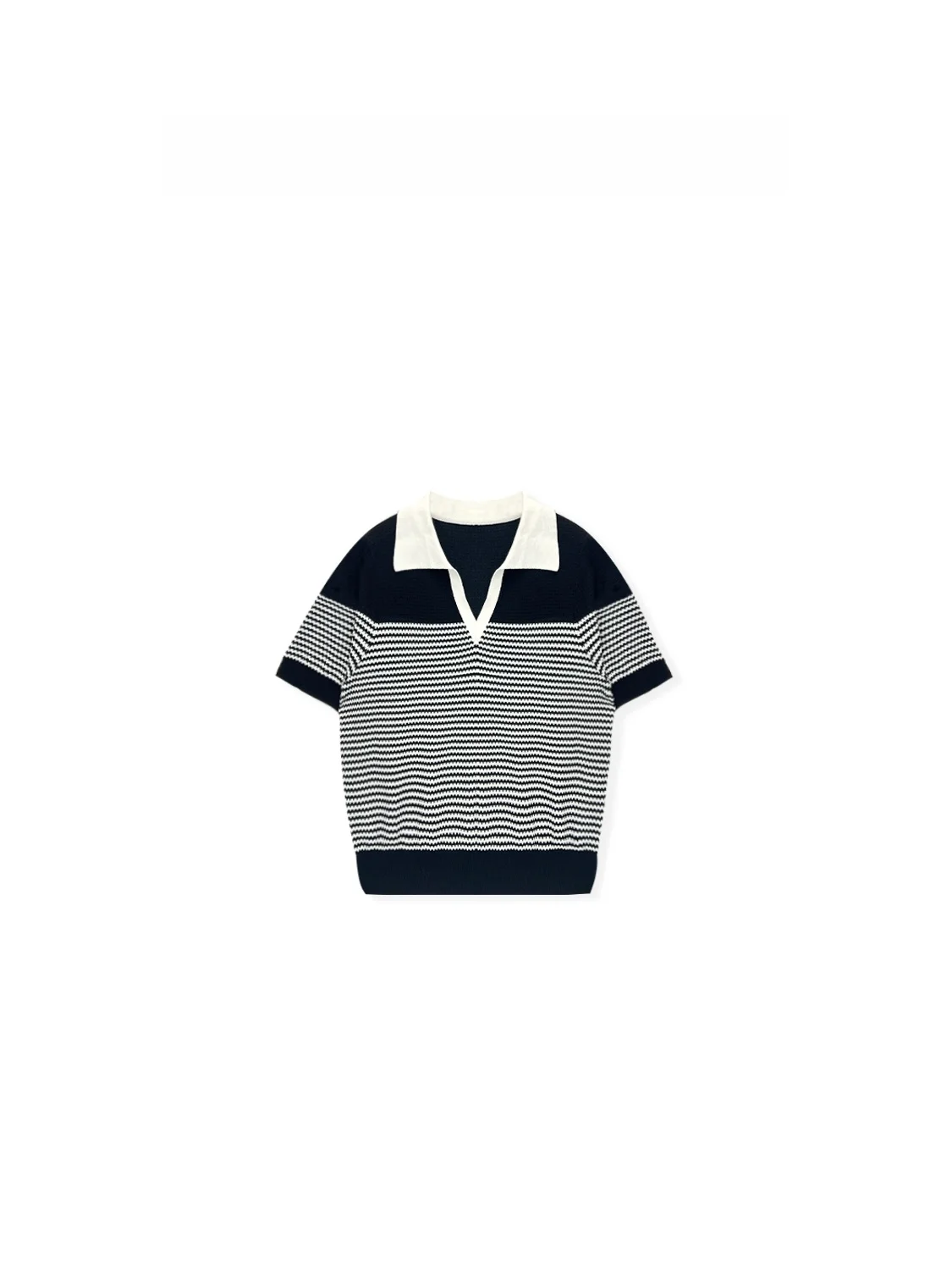 

Классический летний вязаный топ с V-образным вырезом и цветной вышивкой, повседневная одежда, стандартный крой, смесь полиэстера