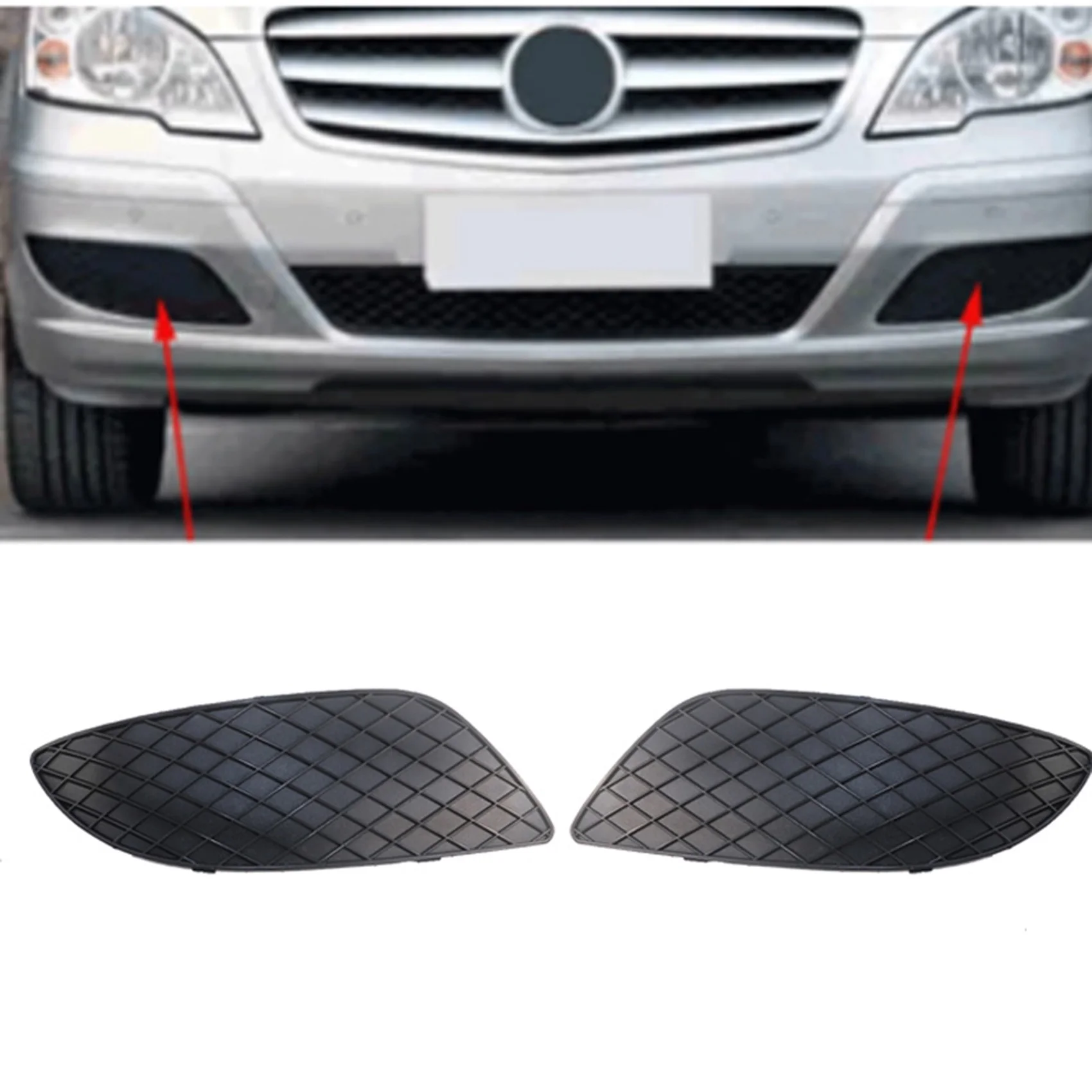 Front Grille Daytime Running Light Cover 6368850074 6368850174 for W636 W639 Fog Light Grill