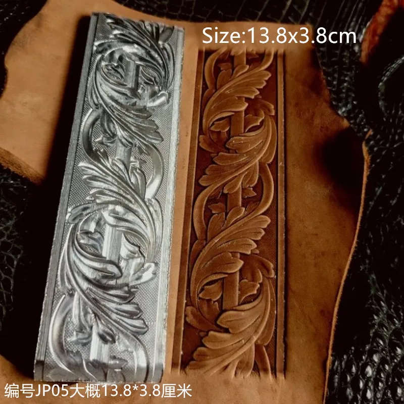 

Сверхмощный поясной штамп в арабеск-форма с прокрутным узором, 3D-форма для тиснения для изделий из кожи, алюминиевый сплав, глубокий рельефный кожаный инструмент