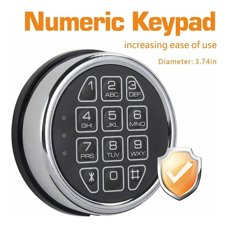 Lock Replacement Chrome Digital Keypad Electronic Lock