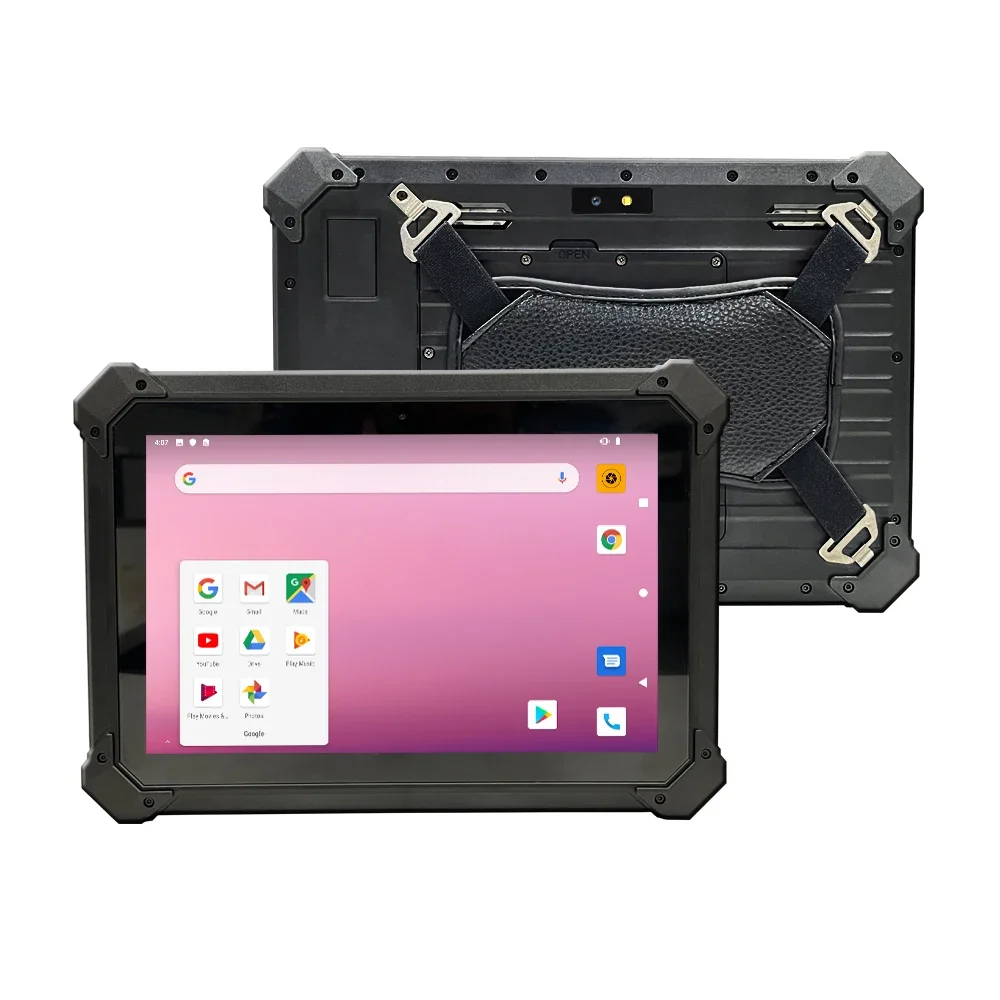 

newly rugged IP67 1.5m drop 10 inch android tablet with barcode scanner, industrial tablet built in fingerprint reader