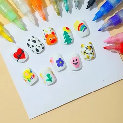 12 PCS nail art pen set, nail art painting pen nail art pen nail polish tool, used for DIY nail art beauty painting nails