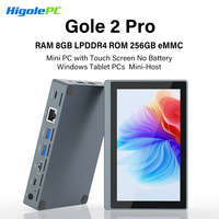 Higole Gole 2 Pro No Battery Mini PC with Screen 5.5'' Intel N5095 Windows 11 WiFi5 8GB 256GB 4K Desktop Computer Windows Tablet