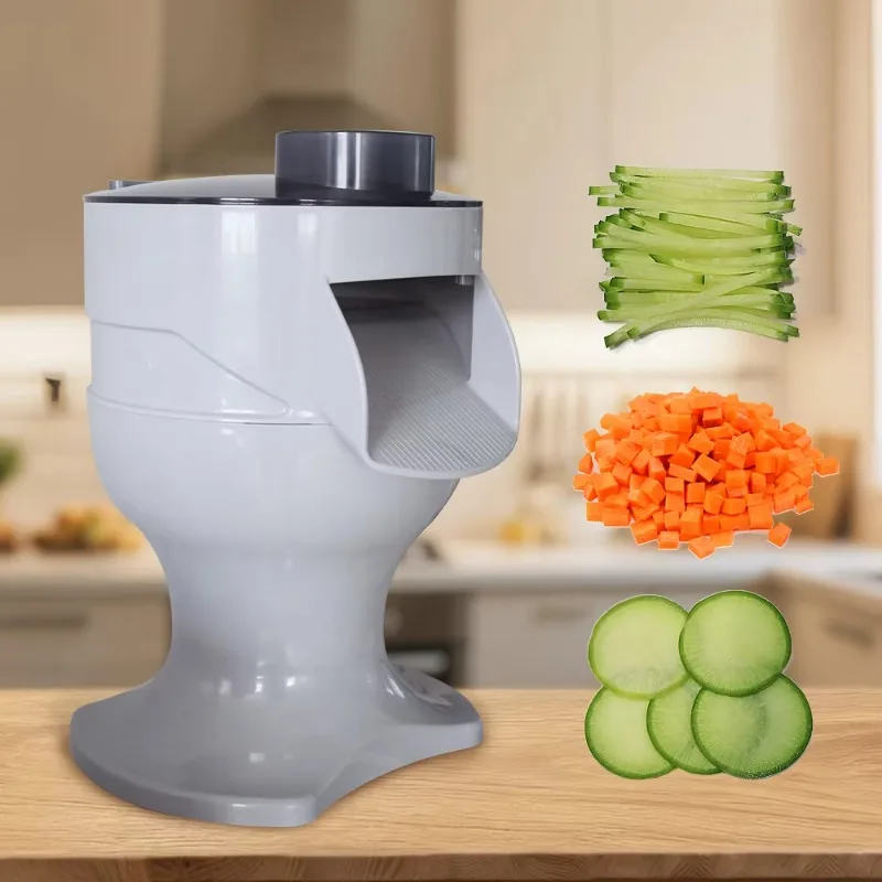 Commercial Electric Multifunctional Shredder Vegetable Slicer Cutter Chopper Machine and Salad Maker for Restaurant