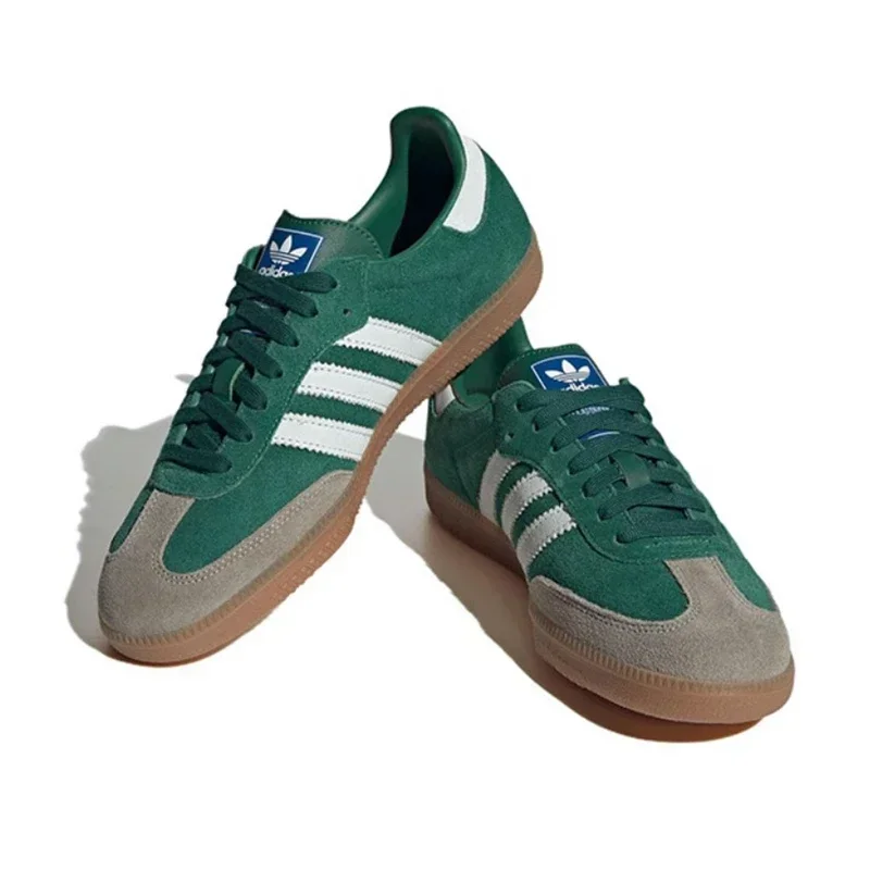 Adidas Samba Wales Bonner Leopard Men's and Women's Casual Suede Classic Sports Shoes, Wear-resistant and Durable Board Shoes