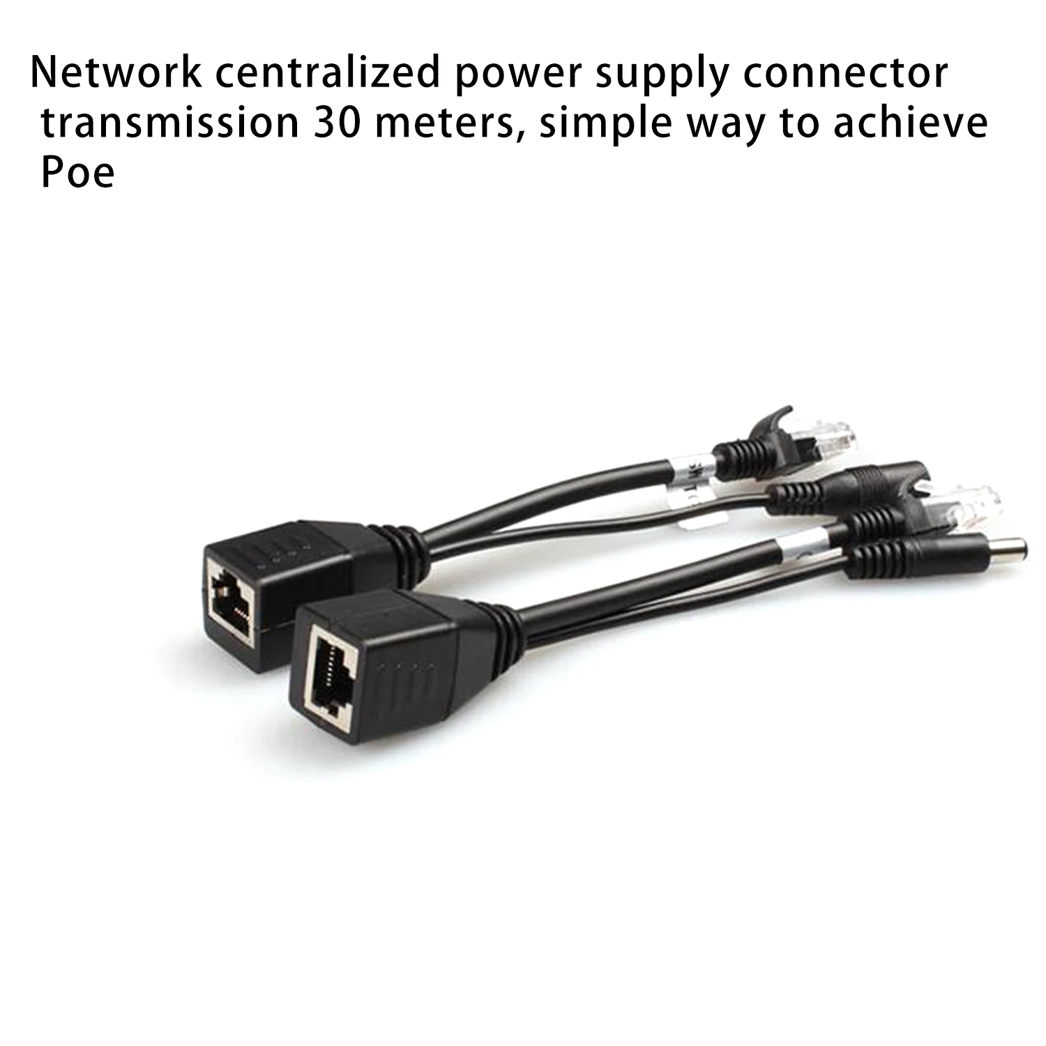 10 Stück (5 Paar) Poe Splitter Poe Switch Poe Kabel Adapter Band abgeschirmt 5V 12V 24V 48V Strom versorgungs kabel 5,5x2,1mm