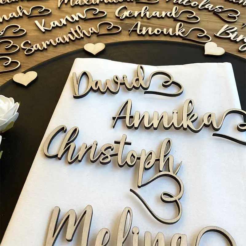 

Custom Name Place Cards Wedding Decoration Personalized Table Seat Name Cards Party Accessories Placeholders