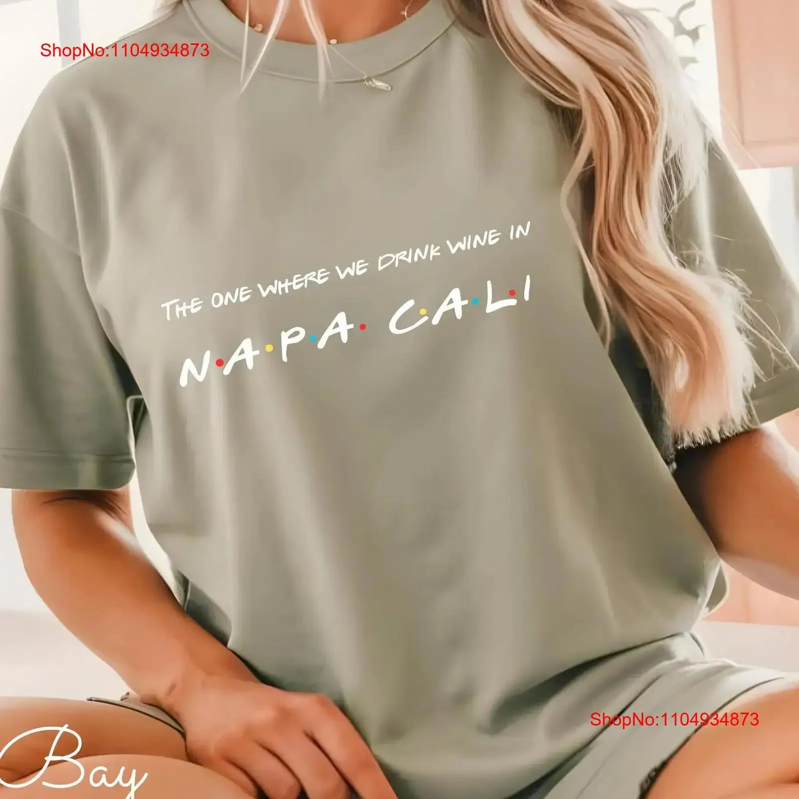 Napa Friends camiseta niñas vino Bach novia bodega Vino antes de las vuelas persona mejor viaje vintage lavado versátil moda transpirable