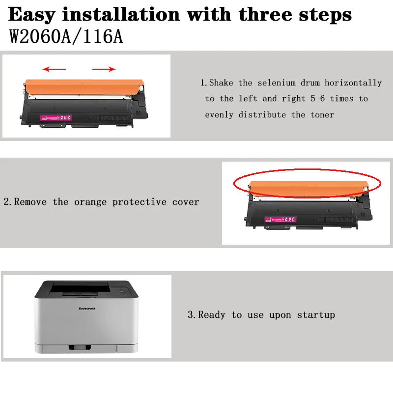 AMS Version W2060A/W2061A/W2062A/W2063A Toner Cartridge for HP Color Laser MFP 179fnw/178/150a/150w/150nw