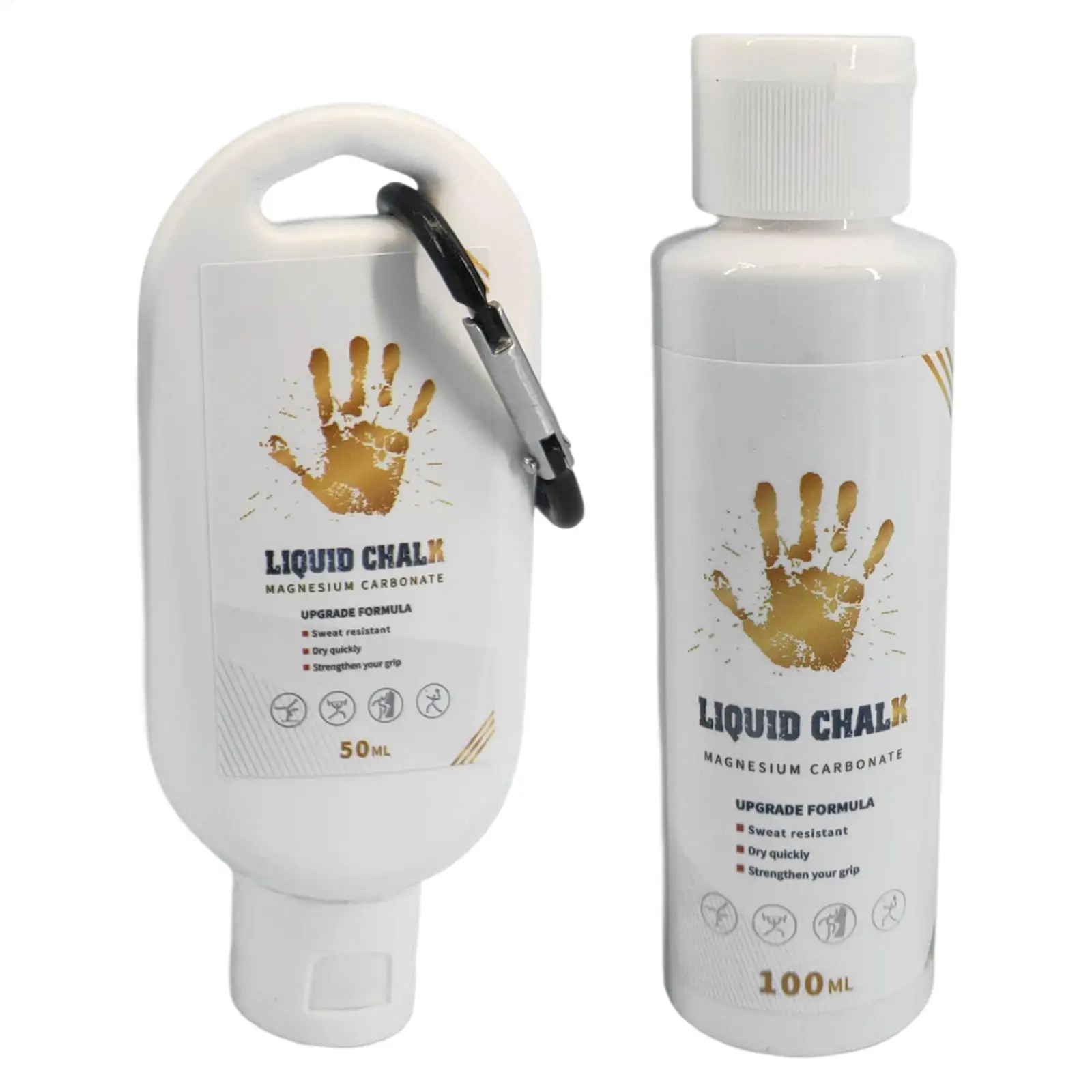 50/100ML Liquid Chalk Anti Slip Hand Grip Cream Sweatproof Magnesium Powder For Weightlifting Rock Climbing Pole Dance Fitness