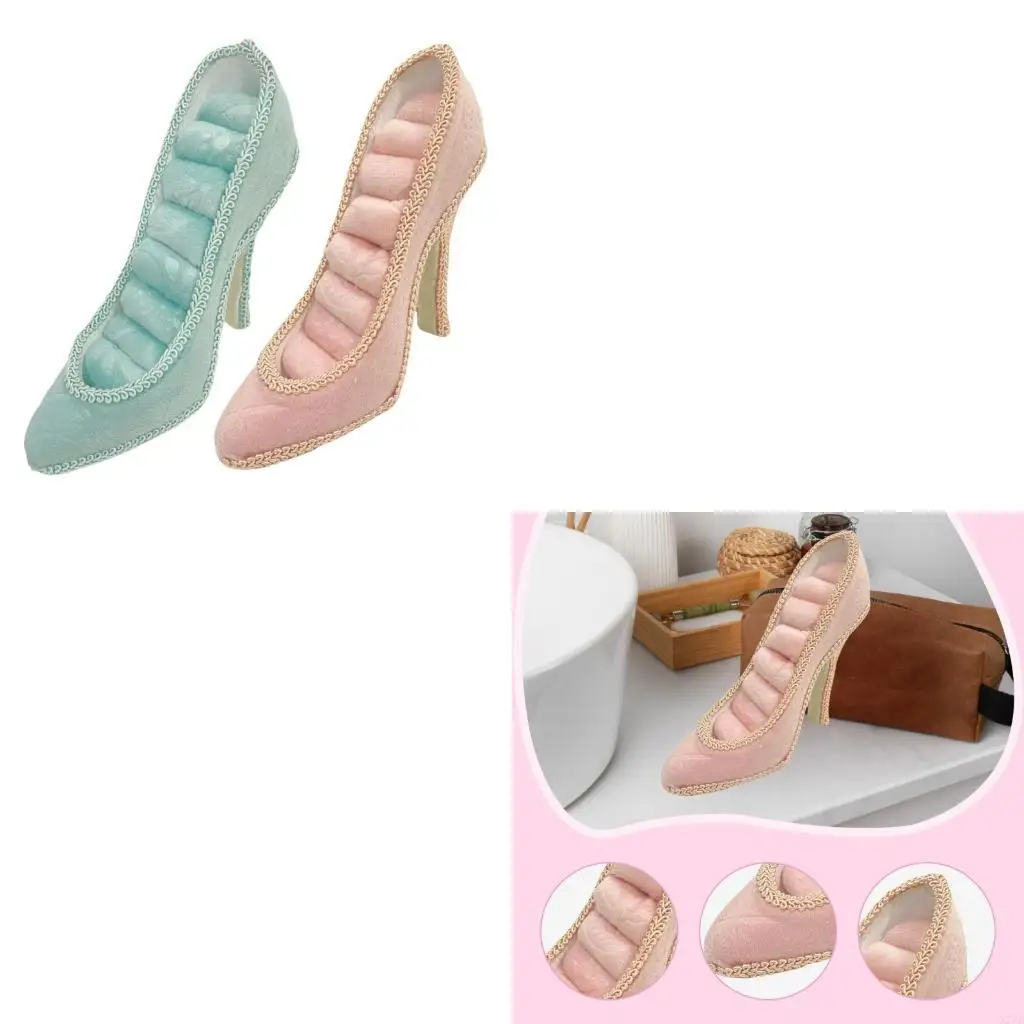 

Artistic Resin Footwear Jewelry Showcase Shelf for Multiple Accessories Storage Gift for Birthdays Anniversaries Decors