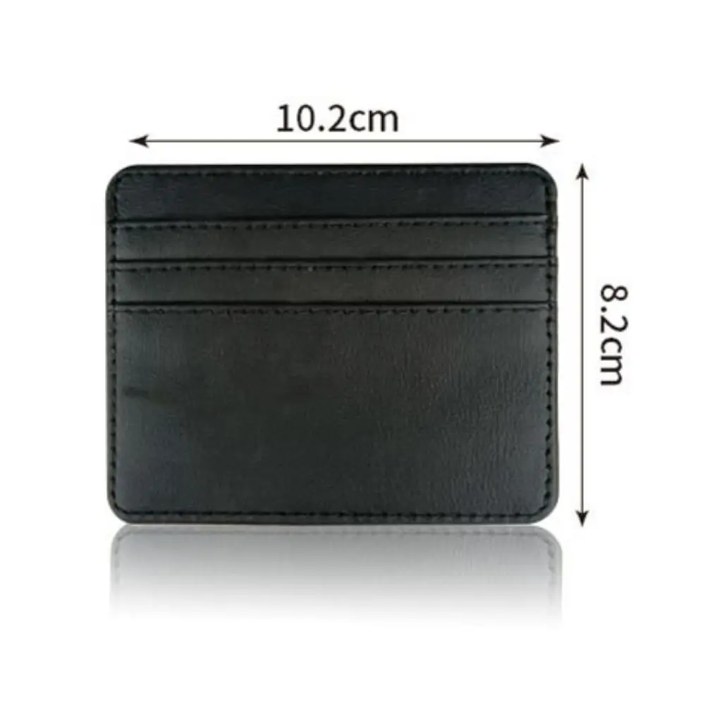 3Card Slots Pu Leather ID Card Holder Ultra-thin Card Case Wallet Candy Color Bank Credit Card Box Women Men Business Card Cover