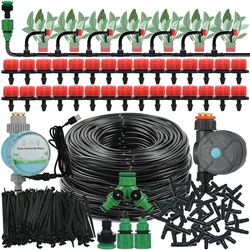 KESLA Greenhouse 5-50M Drip Irrigation System Automatic Watering Garden Hose DIY Micro Drip Watering Kits w/ Adjustable Drippers