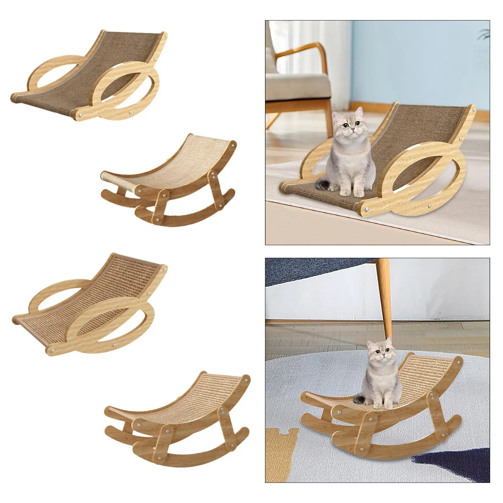 Cat Rocking Hammock Bed Cat Rocking Chair for Small Animal Bunny Small Dogs