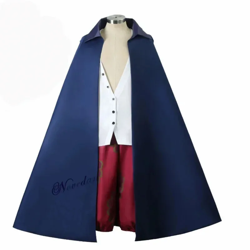 Film Red Anime Cosplay Red Hair Shanks Cosplay Female Women Men Cloak Cape Shorts Pants Wig Full Suit Halloween Costume U