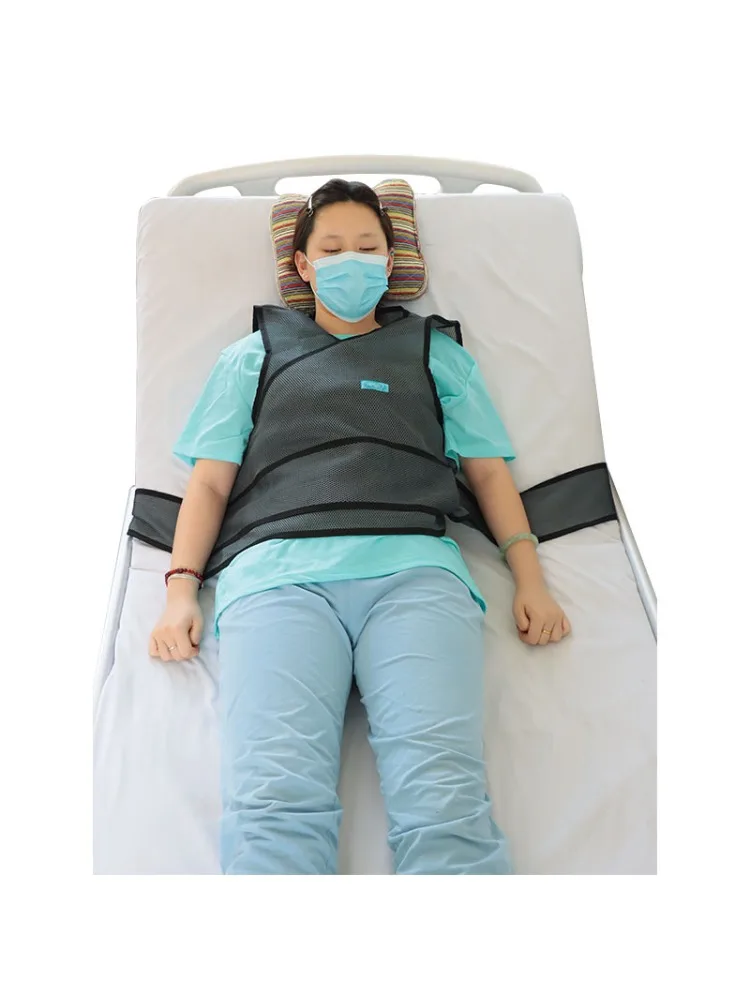 Patient Fall Prevention Bed Restraint Vest Dementia Elderly Fixed Band Bed Restraint Gown