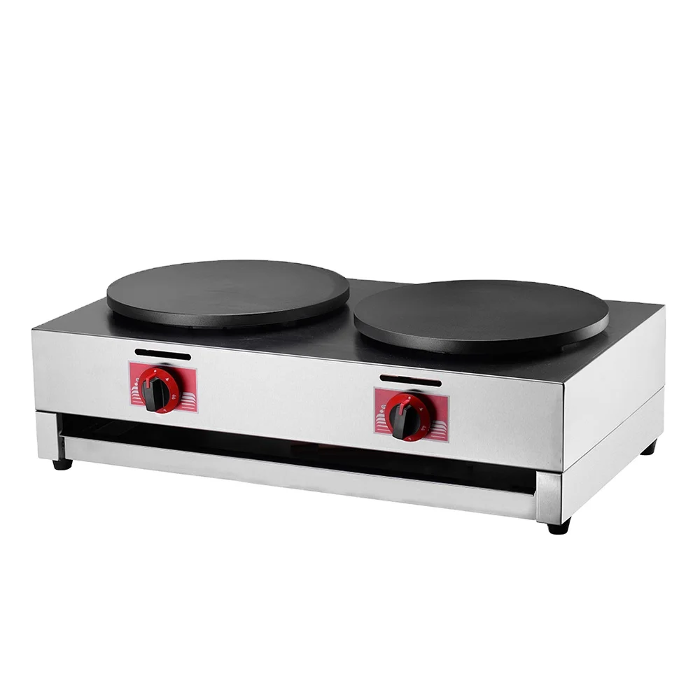 Commercial machinery  creping machine Cast iron plate Non-stick easy to clean Stainless steel body creping machine