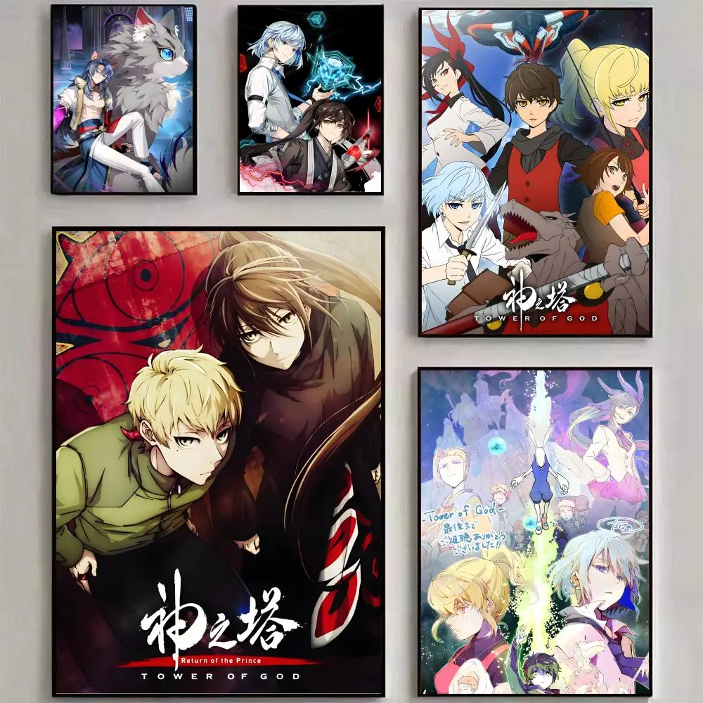 Anime T-Tower of God Poster, Wandkunstdruck, geeignet für Wohnzimmer, Schlafzimmer, Bar, Salon, Heimdekoration, Geschenk