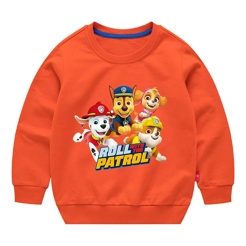 Paw Patrol Kids Spring Cotton Sweatshirt Boys Anime Cartoon Hoodies Girls Autumn Outerwear Top 3-10Y Children Boy/Girl Clothes