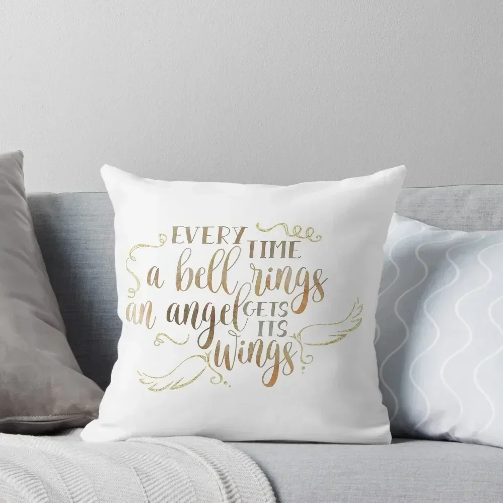 

Every Time A Bell Rings Throw Pillow Couch Pillows Decorative Sofa Cushions Christmas Pillow Cases Pillow Case Christmas