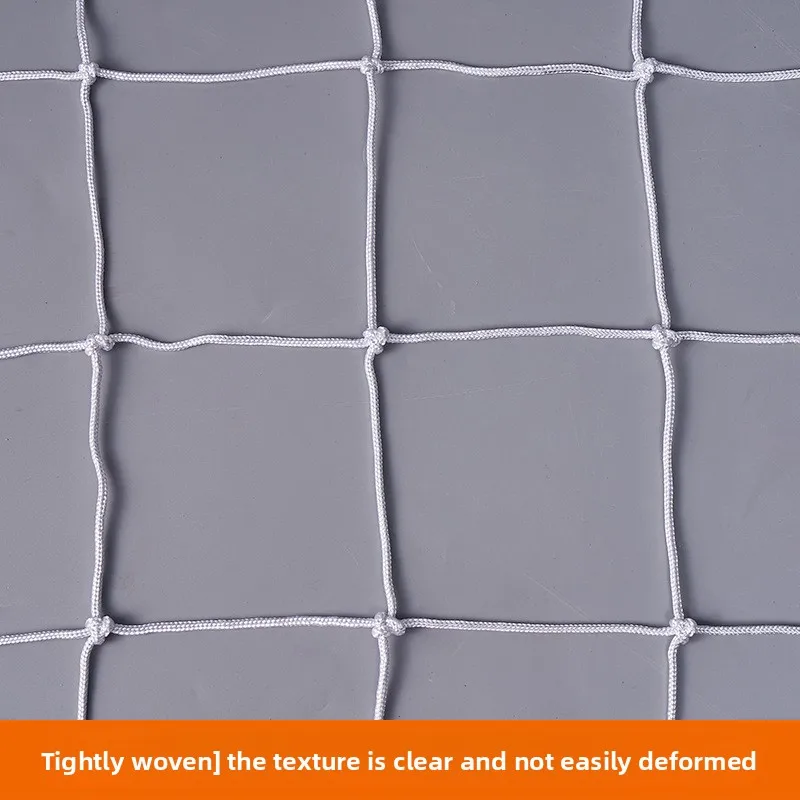 Jaring Sepak Bola Polyester untuk Peralatan Lapangan 11/7/5 Orang Jaring Rangka dengan Standar Pertandingan Nylon