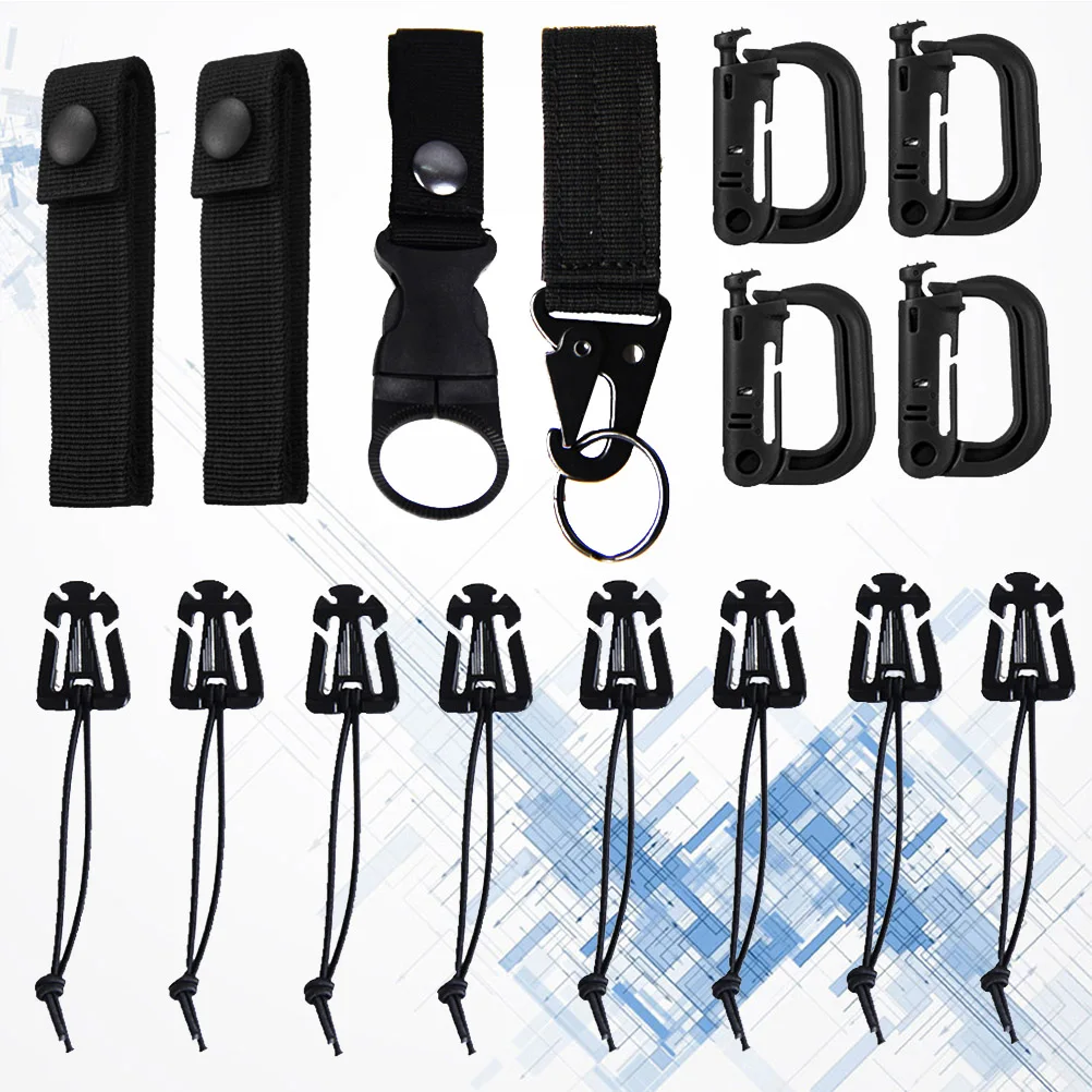 

16Pcs Backpack Connecting Buckles Easy Disassemble Pom Clips Strap Hooks for Camping Hiking Climbing Outdoor Accessories