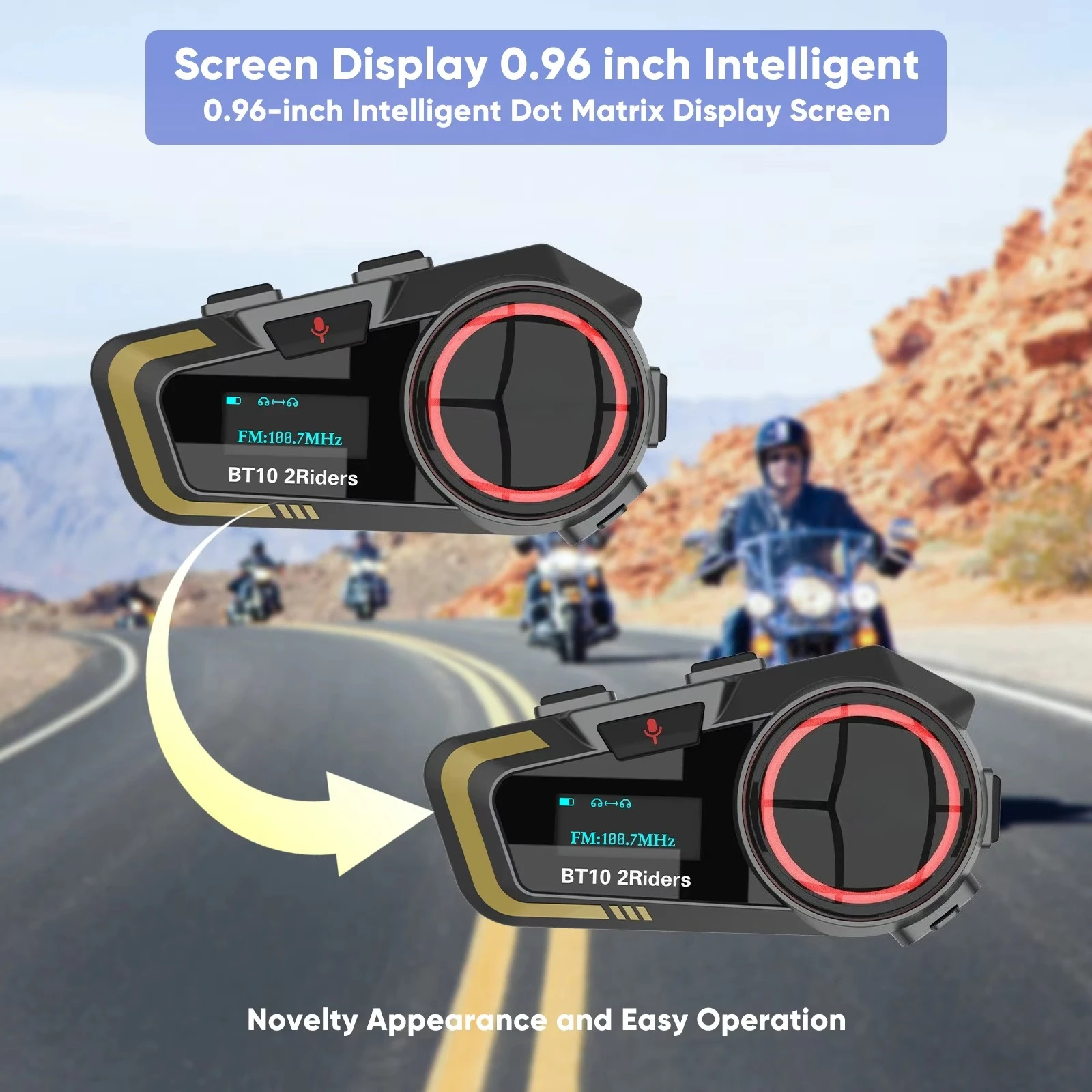 Complete Accessories Moto Intercom Music Sharing Waterproof Motorcycle Headset Intercomunicadore