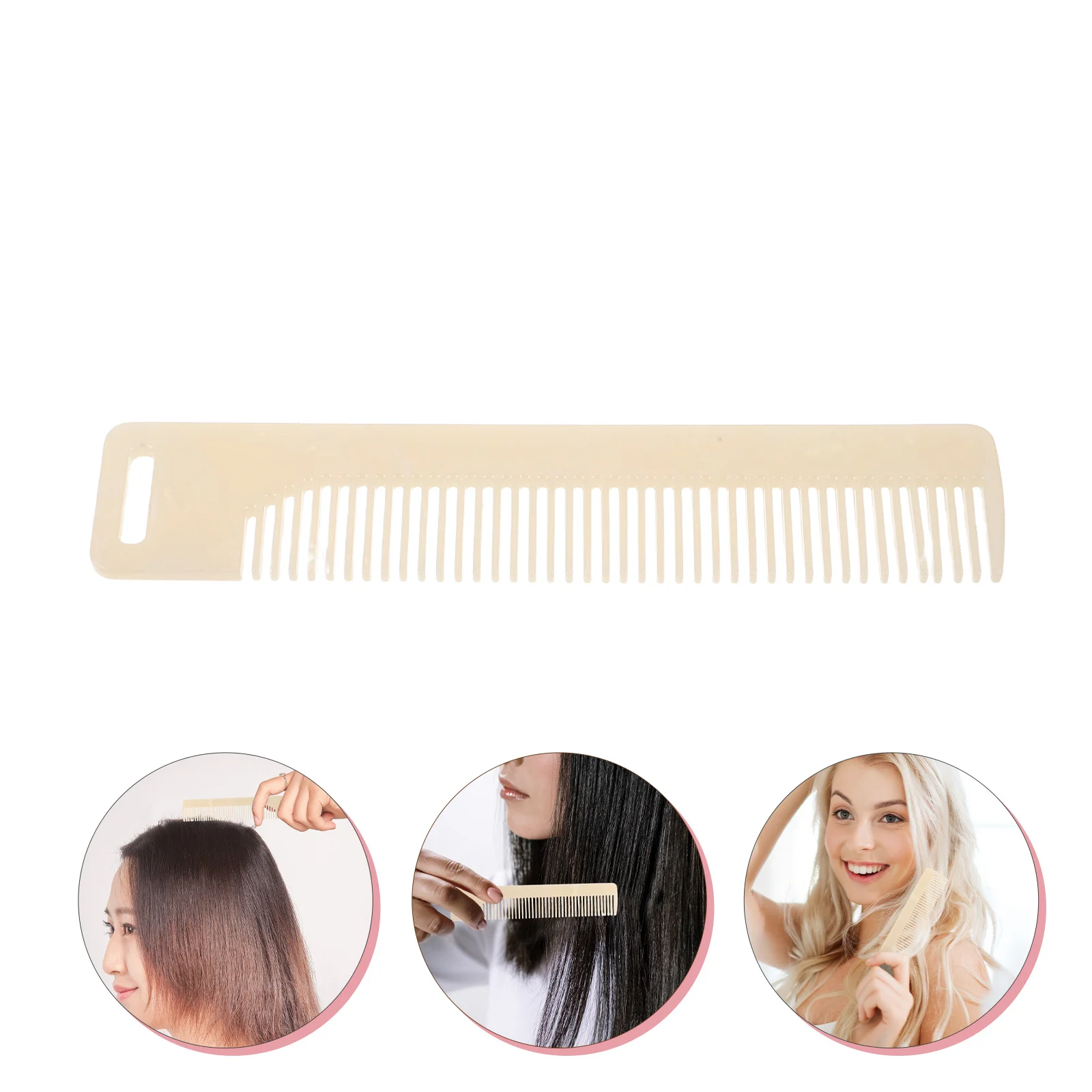 

Anti Static Wide Tooth Comb Portable Pocket Size Hair Detangler Acetate Hairdressing Styling Tool Compact Travel Comb for Women