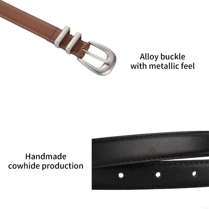 Festival Ready Western Leather Belt Women Antique Silver Hardware Y166