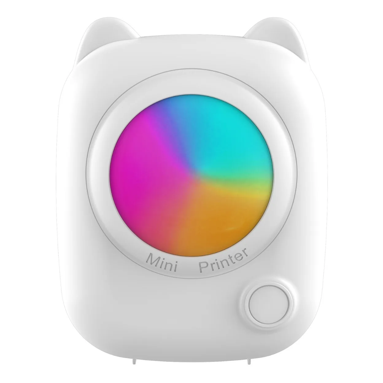 Uw Draagbare Printer, Mini-Zakprinter Met 5 Rollen Papier En 1 Rol Zelfklevende Sticker, Mini Pocket Thermische Printe