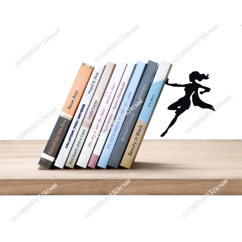 

Металлическая книжная полка для супергероя, подставка для книг, металлическая книжная полка, книжная немой полка, стабильный офисный настольный орнамент для хранения книг