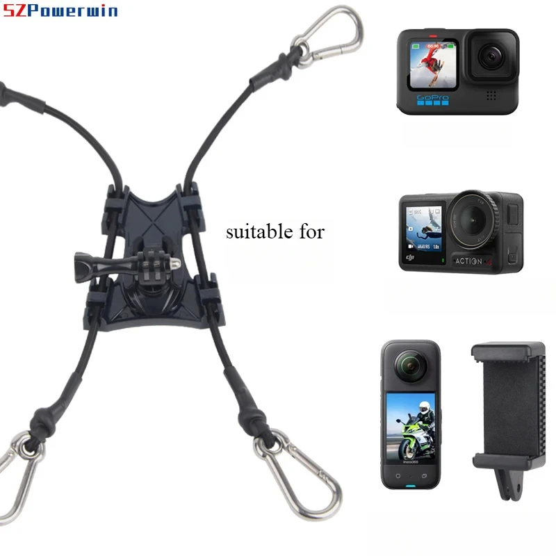 Powerwin Kite ผู้ถือฐานเชือกสําหรับ GoPro/DJI ขาตั้ง Kayak รั้วเทนนิส Paddle Board กีฬากล้องอุปกรณ์เสริม