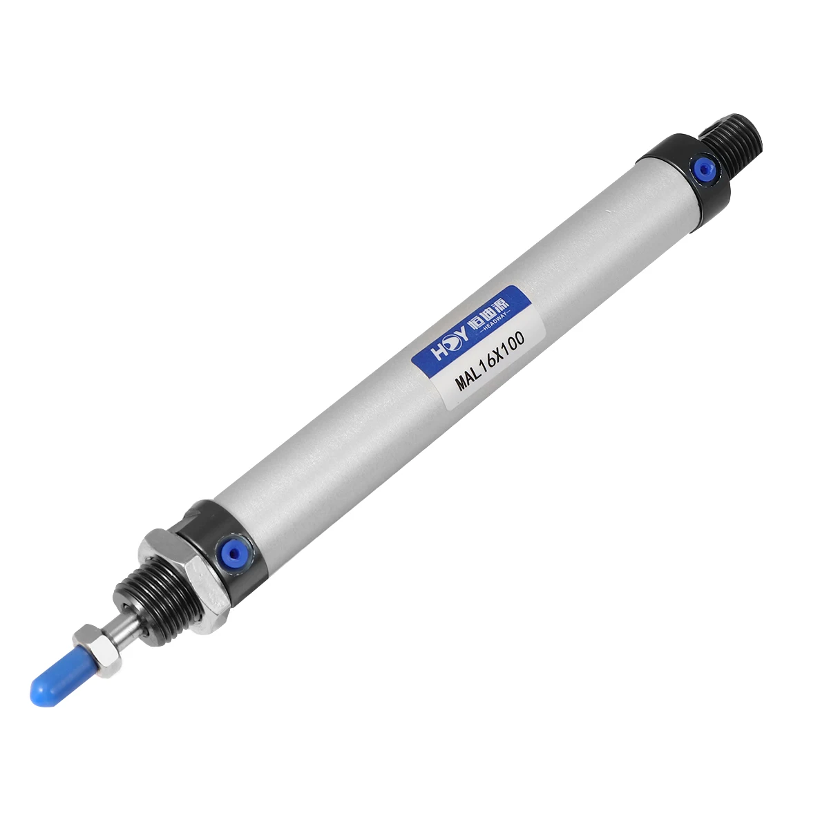 

Pneumatic Cylinder 16mm Bore 100mm Stroke Double Single Rod Aluminum Alloy Body Sealing Industrial Automation
