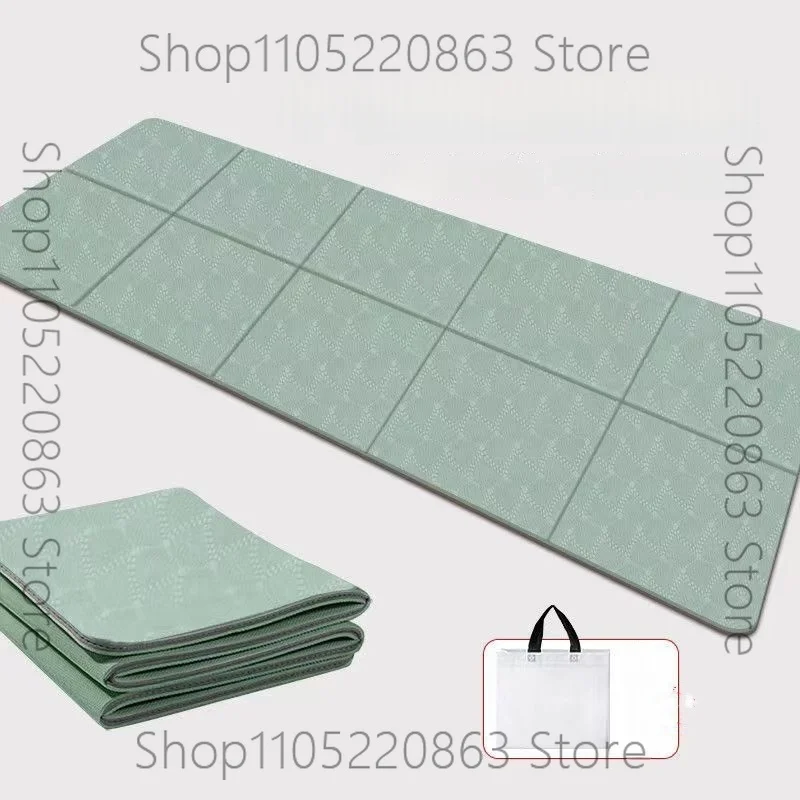 

Foldable Yoga Mat Portable Thickened Fitness Mat For Pilates And Floor Exercises Double-sided Non-slip Nap Mat