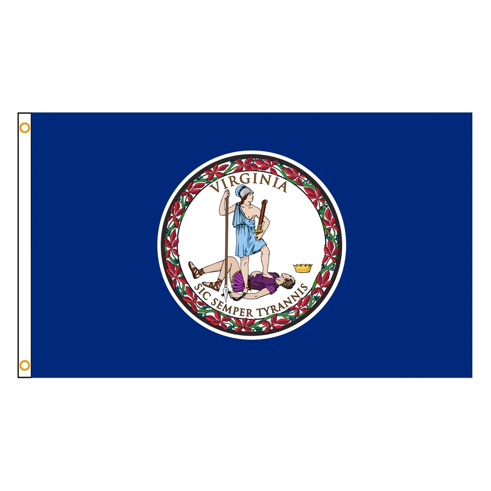 3x5 Ft Virginia Flag Vivid Color and Fade proof a state of the United States Flags Polyester with Brass Grommets 3 X 5 Ft