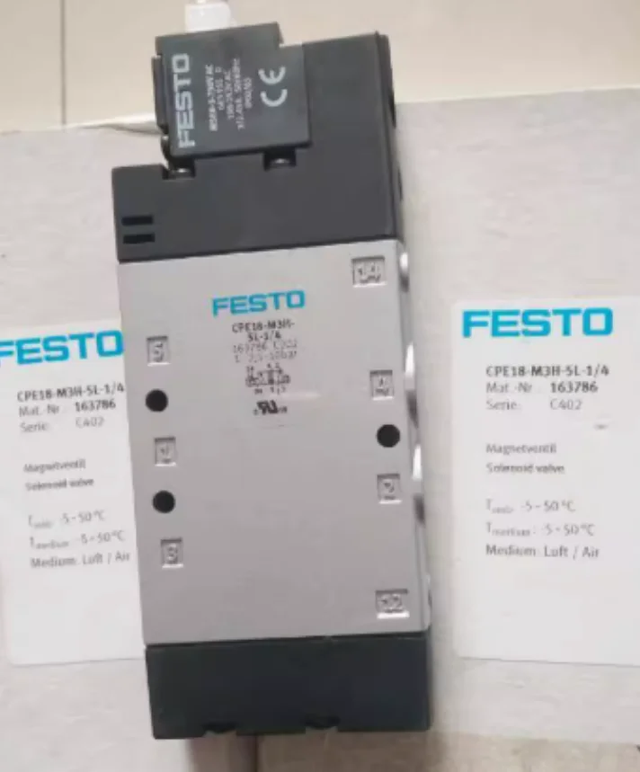 

New original FESTO solenoid valve 163143-CPE18-M1H-5J-1/4 163787-CPE18-M3H-5J-1/4